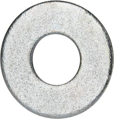 Value Collection - 9/16" Screw, Grade 2 Steel USS Flat Washer - 0.62" ID x 1.499" OD, 0.132" Thick, Zinc-Plated Finish - Eagle Tool & Supply