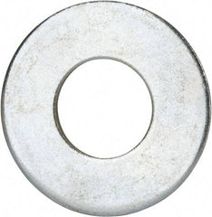 Value Collection - 1-1/4" Screw, Grade 2 Steel USS Flat Washer - 1.368" ID x 3.03" OD, 0.192" Thick, Zinc-Plated Finish - Eagle Tool & Supply