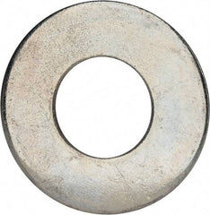 Value Collection - 1-1/2" Screw, Grade 2 Steel USS Flat Washer - 1.615" ID x 3.545" OD, 0.213" Thick, Zinc-Plated Finish - Eagle Tool & Supply
