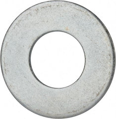 Value Collection - 1-3/4" Screw, Grade 2 Steel USS Flat Washer - 1.865" ID x 4.045" OD, 0.213" Thick, Zinc-Plated Finish - Eagle Tool & Supply