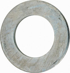 Value Collection - 3" Screw, Grade 2 Steel USS Flat Washer - 3.115" ID x 5.565" OD, 0.327" Thick, Zinc-Plated Finish - Eagle Tool & Supply