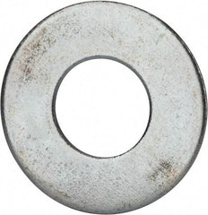 Value Collection - 1-1/2" Screw, Grade 2 Steel USS Flat Washer - 1.615" ID x 3.545" OD, 0.213" Thick, Zinc-Plated Finish - Eagle Tool & Supply
