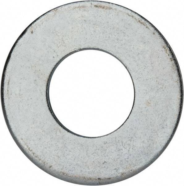 Value Collection - 1-3/4" Screw, Grade 2 Steel USS Flat Washer - 1.865" ID x 4.045" OD, 0.213" Thick, Zinc-Plated Finish - Eagle Tool & Supply