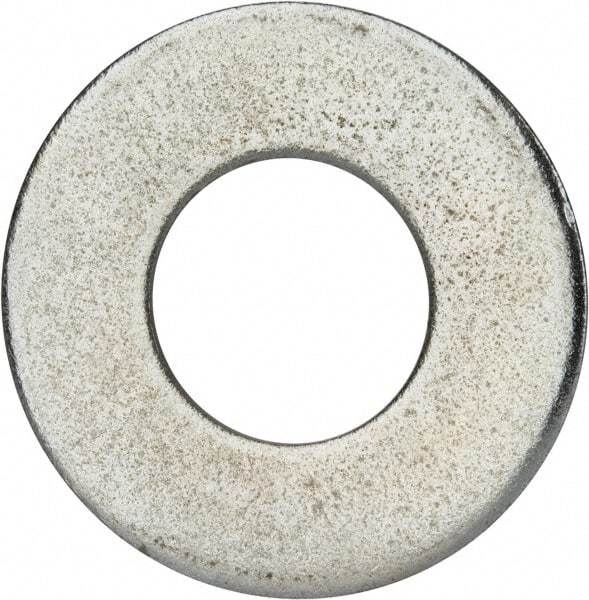 Value Collection - 2" Screw, Grade 2 Steel USS Flat Washer - 2.115" ID x 4.545" OD, 0.213" Thick, Zinc-Plated Finish - Eagle Tool & Supply