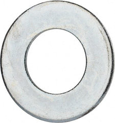 Value Collection - 2-1/2" Screw, Grade 2 Steel USS Flat Washer - 2.615" ID x 5.045" OD, 0.28" Thick, Zinc-Plated Finish - Eagle Tool & Supply