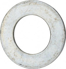 Value Collection - 3" Screw, Grade 2 Steel USS Flat Washer - 3.115" ID x 5.565" OD, 0.327" Thick, Zinc-Plated Finish - Eagle Tool & Supply