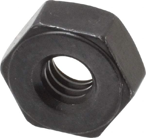 Value Collection - 1/4-20 UNC Steel Right Hand Heavy Hex Nut - 1/2" Across Flats, 15/64" High, Uncoated, 2B Class of Fit - Eagle Tool & Supply