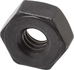 Value Collection - 1/4-20 UNC Steel Right Hand Heavy Hex Nut - 1/2" Across Flats, 15/64" High, Uncoated, 2B Class of Fit - Eagle Tool & Supply