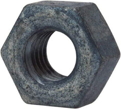 Value Collection - 3/8-16 UNC Steel Right Hand Heavy Hex Nut - 11/16" Across Flats, 23/64" High, Galvanized Finish - Eagle Tool & Supply