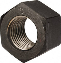 Value Collection - 2-3/4 - 4 UNC Steel Right Hand Heavy Hex Nut - 4-1/4" Across Flats, 2-45/64" High, Uncoated, 2B Class of Fit - Eagle Tool & Supply