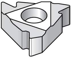 Kennametal - 22ER External Right Hand 7-5 Partial Profile 55° Laydown Threading Insert - Grade KC5025, TiAlN Coated Carbide, 12.7mm Inscribed Circle - Eagle Tool & Supply