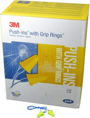 3M - Reusable, Corded, 30 dB Earplugs - Yellow, 200 Pairs - Eagle Tool & Supply