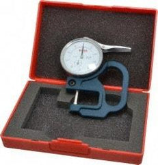 SPI - 0 to 1/2 Inch Measurement, 0.001 Inch Graduation, 1-1/8 Inch Throat Depth, Dial Thickness Gage - 2-1/4 Inch Dial Diameter - Eagle Tool & Supply