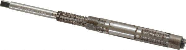 Made in USA - Size 7/A, Straight Shank Hand Adjustable Reamer - 3-1/2" OAL, Right Hand Cut, 4 Blades, High Speed Steel, Bright Finish - Eagle Tool & Supply