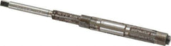 Made in USA - Size 7/A, Straight Shank Hand Adjustable Reamer - 3-1/2" OAL, Right Hand Cut, 4 Blades, High Speed Steel, Bright Finish - Eagle Tool & Supply