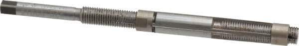 Made in USA - Size 6/A, Straight Shank Hand Adjustable Reamer - 4-1/8" OAL, Right Hand Cut, 4 Blades, High Speed Steel, Bright Finish - Eagle Tool & Supply