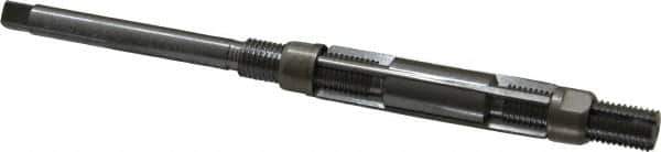 Made in USA - Size 4/A, Straight Shank Hand Adjustable Reamer - 4-3/8" OAL, Right Hand Cut, 4 Blades, High Speed Steel, Bright Finish - Eagle Tool & Supply