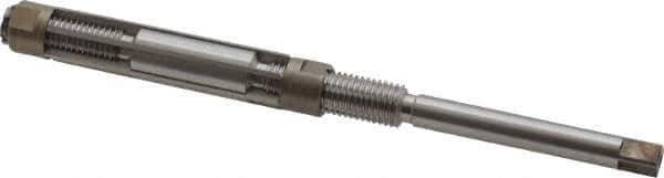 Made in USA - Size 3/A, Straight Shank Hand Adjustable Reamer - 5" OAL, Right Hand Cut, 6 Blades, High Speed Steel, Bright Finish - Eagle Tool & Supply