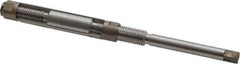 Made in USA - Size 3/A, Straight Shank Hand Adjustable Reamer - 5" OAL, Right Hand Cut, 6 Blades, High Speed Steel, Bright Finish - Eagle Tool & Supply