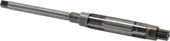 Made in USA - Size 2/A, Straight Shank Hand Adjustable Reamer - 5-1/4" OAL, Right Hand Cut, 6 Blades, High Speed Steel, Bright Finish - Eagle Tool & Supply