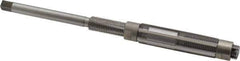 Made in USA - Size A, Straight Shank Hand Adjustable Reamer - 5-1/2" OAL, Right Hand Cut, High Speed Steel, Bright Finish - Eagle Tool & Supply