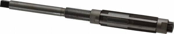 Made in USA - Size B, Straight Shank Hand Adjustable Reamer - 5-3/4" OAL, Right Hand Cut, High Speed Steel, Bright Finish - Eagle Tool & Supply