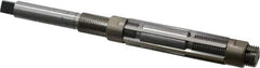 Made in USA - Size E, Straight Shank Hand Adjustable Reamer - 7" OAL, Right Hand Cut, High Speed Steel, Bright Finish - Eagle Tool & Supply