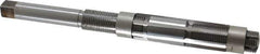 Made in USA - Size G, Straight Shank Hand Adjustable Reamer - 8" OAL, Right Hand Cut, High Speed Steel, Bright Finish - Eagle Tool & Supply