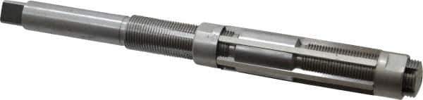 Made in USA - Size J, Straight Shank Hand Adjustable Reamer - 11" OAL, Right Hand Cut, High Speed Steel, Bright Finish - Eagle Tool & Supply