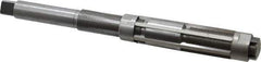 Made in USA - Size J, Straight Shank Hand Adjustable Reamer - 11" OAL, Right Hand Cut, High Speed Steel, Bright Finish - Eagle Tool & Supply