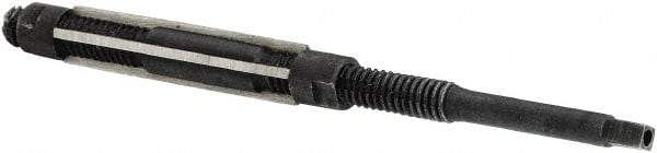 Made in USA - Size N, Straight Shank Hand Adjustable Reamer - 18" OAL, Right Hand Cut, High Speed Steel, Bright Finish - Eagle Tool & Supply