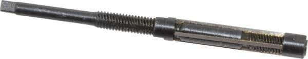 Value Collection - Size 7/A, Straight Shank Hand Adjustable Reamer - 3-1/2" OAL, Right Hand Cut, High Speed Steel, Oxide Finish - Eagle Tool & Supply