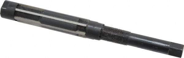 Value Collection - Size F, Straight Shank Hand Adjustable Reamer - 7-3/8" OAL, Right Hand Cut, High Speed Steel, Oxide Finish - Eagle Tool & Supply