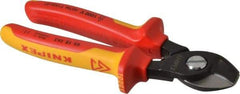 Knipex - 6-1/2" OAL, 1 AWG Capacity, Insulated Cable Cutter Pliers - Standard Head - Eagle Tool & Supply