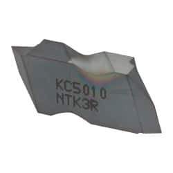 Kennametal - NTK3 Grade KC5010, Internal/External Partial Profile 60° Threading Insert - 0.6 to 2.5mm & 10 to 44 TPI Ext Pitch, 10 to 2.5mm & 9 to 24 TPI Int Pitch, Right Hand Insert, TiAlN Finish, Carbide - Eagle Tool & Supply