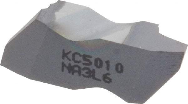 Kennametal - NA3 Grade KC5010, Internal/External Acme Threading Insert - 6 TPI Int Pitch, Left Hand Insert, TiAlN Finish, Carbide - Eagle Tool & Supply