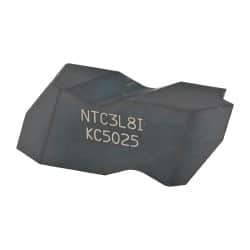 Kennametal - NTC3 Grade KC5025, Internal UN Threading Insert - 8 TPI Int Pitch, Left Hand Insert, TiAlN Finish, Carbide - Eagle Tool & Supply