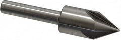 Interstate - 1" Head Diam, 1/2" Shank Diam, 4 Flute 60° High Speed Steel Countersink - Eagle Tool & Supply
