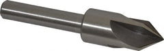 Interstate - 7/8" Head Diam, 1/2" Shank Diam, 4 Flute 82° High Speed Steel Countersink - Eagle Tool & Supply