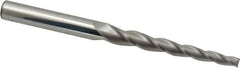Accupro - 2° Taper Angle per Side, 1/4" Small End Diam, 3-1/4" LOC, Solid Carbide 3 Flute Tapered Square End Mill - 6" OAL, 1/2" Shank Diam - Eagle Tool & Supply