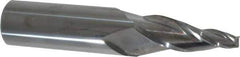 Accupro - 10° Taper Angle per Side, 1/4" Small End Diam, 2" LOC, Solid Carbide 3 Flute Tapered Square End Mill - 5" OAL, 1" Shank Diam - Eagle Tool & Supply