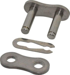 Browning - 1" Pitch, ANSI 80, Roller Chain Connecting Link - For Use with Single Strand Chain - Eagle Tool & Supply