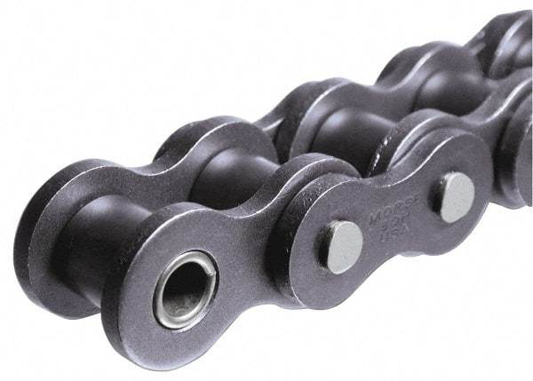 Morse - 3/8" Pitch, ANSI 35, Single Strand Roller Chain - Chain No. 35, 10 Ft. Long, 1/5" Roller Diam, 3/16" Roller Width - Eagle Tool & Supply