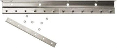 Steiner - 8' Long Galvanized Steel Dock Strip Door Mounting Hardware - Use with Strip Door - Eagle Tool & Supply