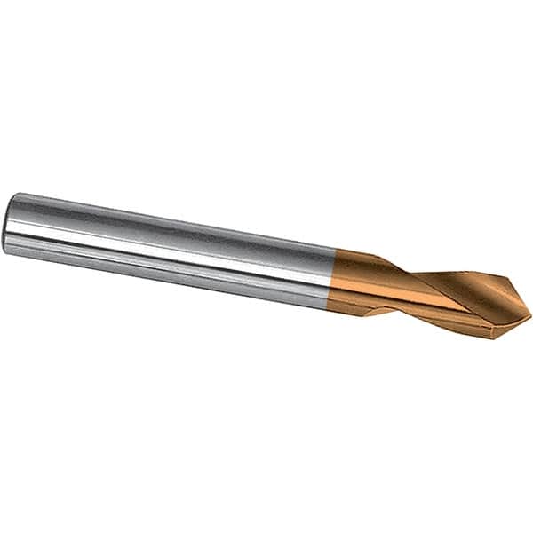 Magafor - 5mm Body Diam, 90°, 2-3/8" OAL, Cobalt Spotting Drill - Eagle Tool & Supply