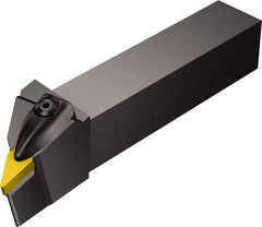 Sandvik Coromant - DVJN, Right Hand Cut, -3° Lead Angle, 25mm Shank Height x 25mm Shank Width, Negative Rake Indexable Turning Toolholder - 150mm OAL, VNMG 16 04 08 Insert Compatibility, Series T-Max P - Eagle Tool & Supply