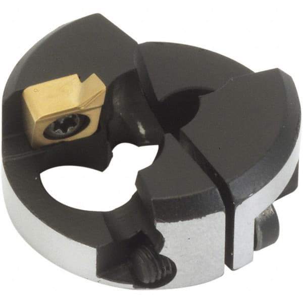 Iscar - Series ChamDrill, 12mm ID, 37.5mm Overall Diam Drilling Chamfer Ring - XOGX-DT Insert, 45° Chamfer, 1 Insert - Eagle Tool & Supply