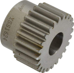 Browning - 16 Pitch, 1-1/2" Pitch Diam, 1.62" OD, 24 Tooth Spur Gear - 3/4" Face Width, 5/8" Bore Diam, 1-5/16" Hub Diam, 20° Pressure Angle, Steel - Eagle Tool & Supply