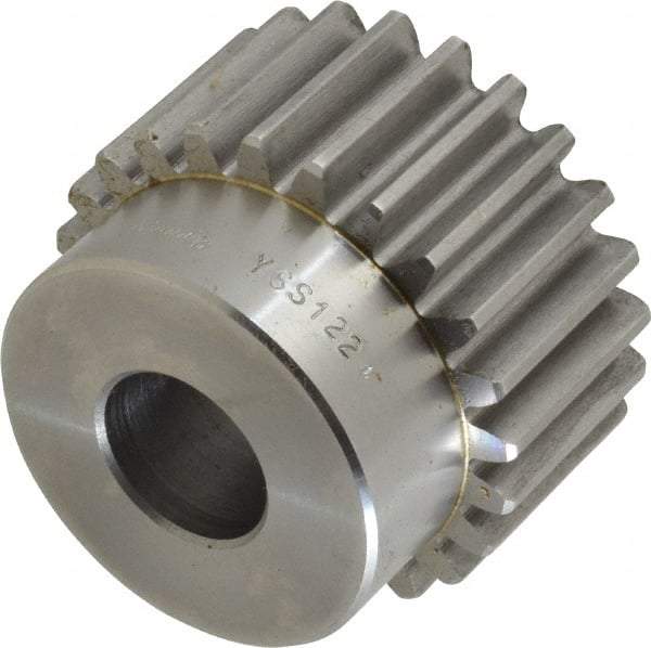 Browning - 12 Pitch, 2" Pitch Diam, 2.16" OD, 24 Tooth Spur Gear - 1" Face Width, 3/4" Bore Diam, 1-3/4" Hub Diam, 20° Pressure Angle, Steel - Eagle Tool & Supply