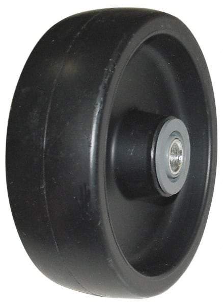 Value Collection - 5 Inch Diameter x 1-1/2 Inch Wide, Polyolefin Caster Wheel - 350 Lb. Capacity, 1-5/8 Inch Hub Length, 1/2 Inch Axle Diameter, Roller Bearing - Eagle Tool & Supply